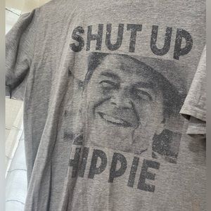 Shut up hippie t-shirt